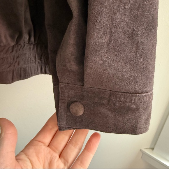 NEVER WORN Real Suede Leather Bomber Jacket - Picture 7 of 16